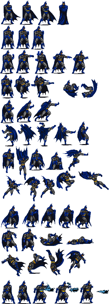 Batman By Belial - Justice League Task Force Batman (427x1176), Png Download