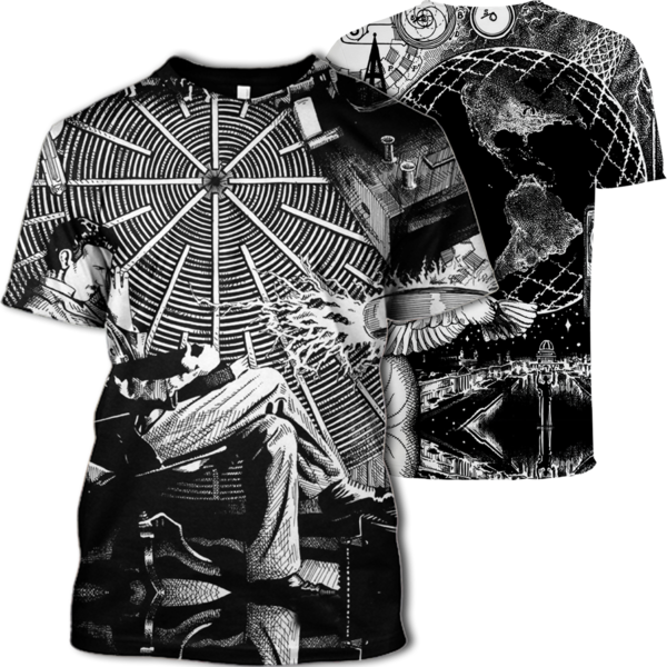 3d Nikola Tesla Tshirt - Nikola Tesla Tshirts (600x600), Png Download