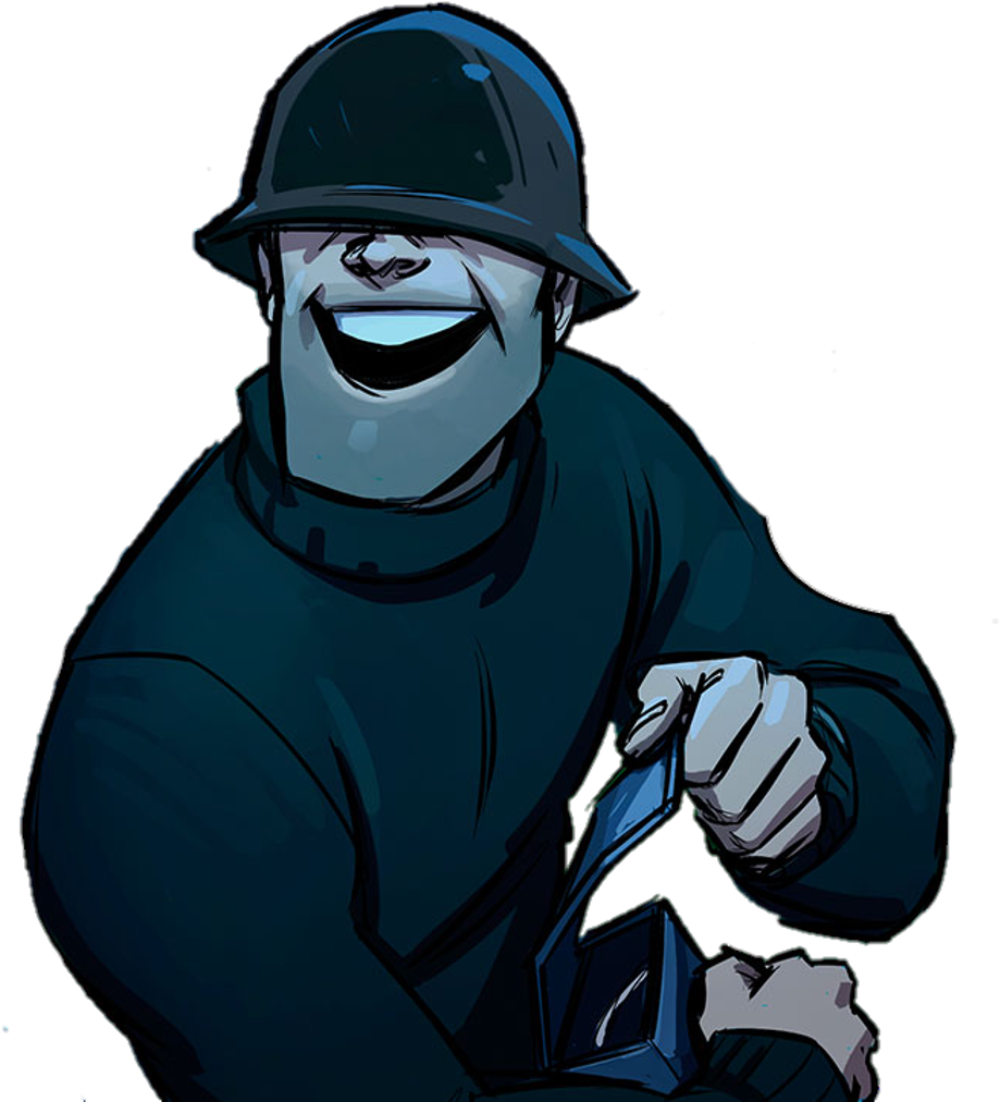 Tf2 Sticker - Cartoon (1024x1079), Png Download