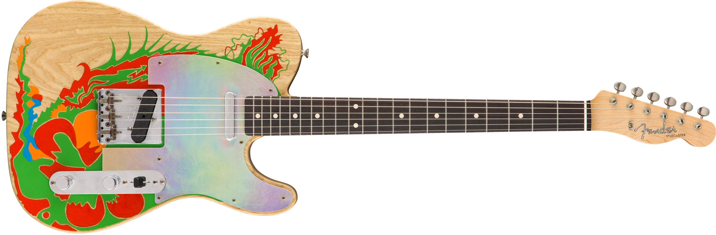 Jimmy Page Dragon® Telecaster® - Jimmy Page's Dragon Telecaster (2400x790), Png Download