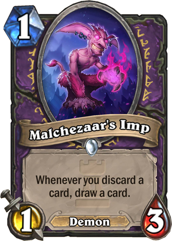 Malchezaar's Imp - Spirit Of The Bat Hearthstone (567x811), Png Download