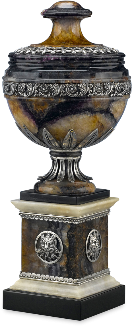 Georgian Blue John And Silver Urn - Bronze Sculpture (1250x1250), Png Download