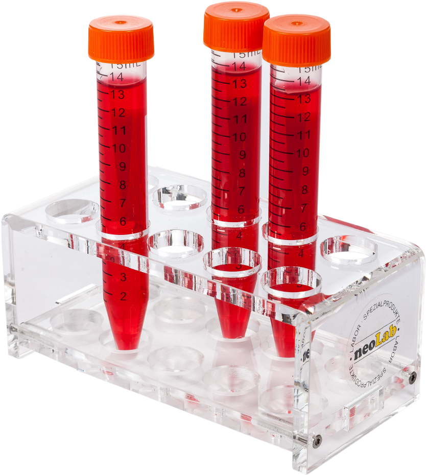 Neolab Acrylic Test Tube Rack For 2 X 5 Tubes, 20 Mm - Test Tube (1000x1018), Png Download