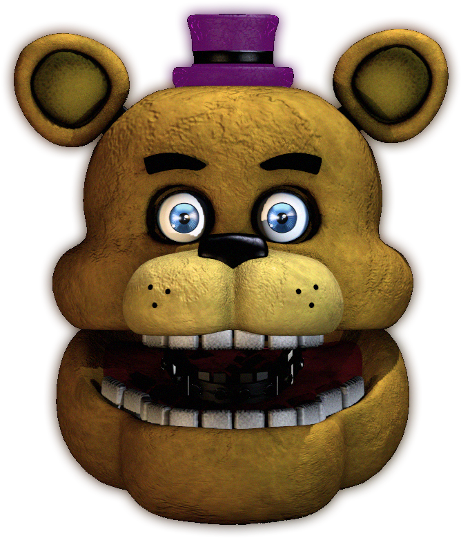 Artworkfredbear Head - - Fredbear Head (714x828), Png Download