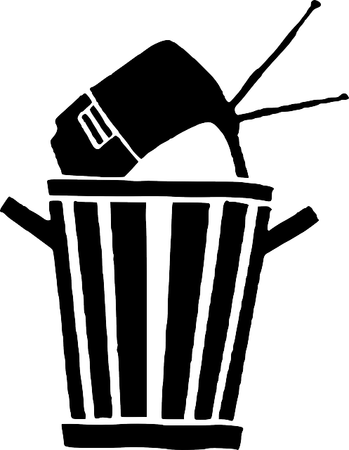Free Photo Bin Closed Rubbish Trash Can Garbage Can - Trash Tv (497x640), Png Download