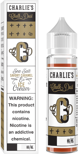 Charlies Chalk Dust Sea Salt Caramel Ice Cream E-liquid - Charlie's Chalk Dust C3 (600x600), Png Download