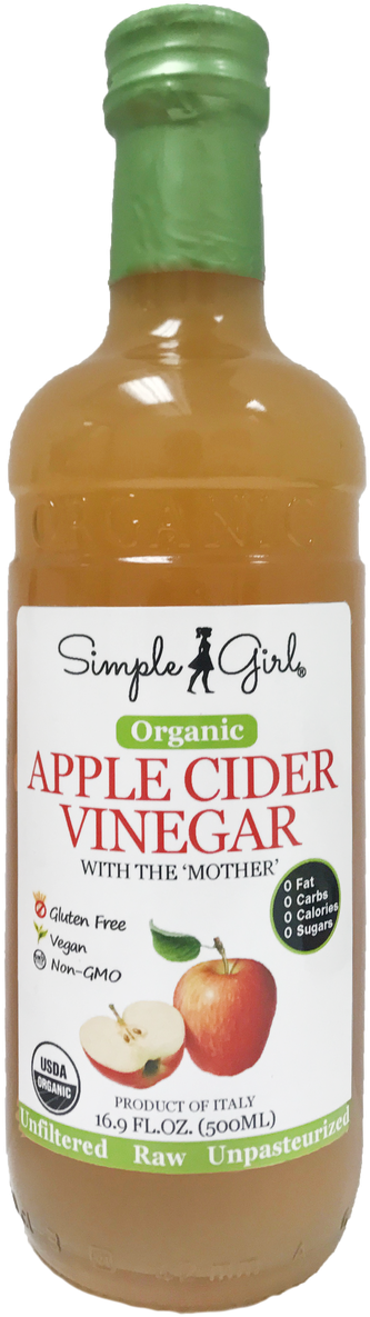 Simple Girl Organic Apple Cider Vinegar - Simple Girl (427x1280), Png Download