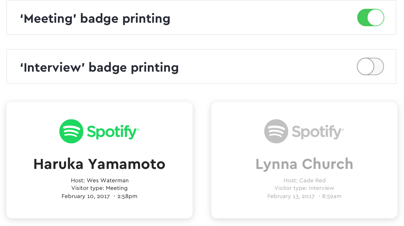 Multiple Visitor Types - Visitor Badge Print (1388x776), Png Download