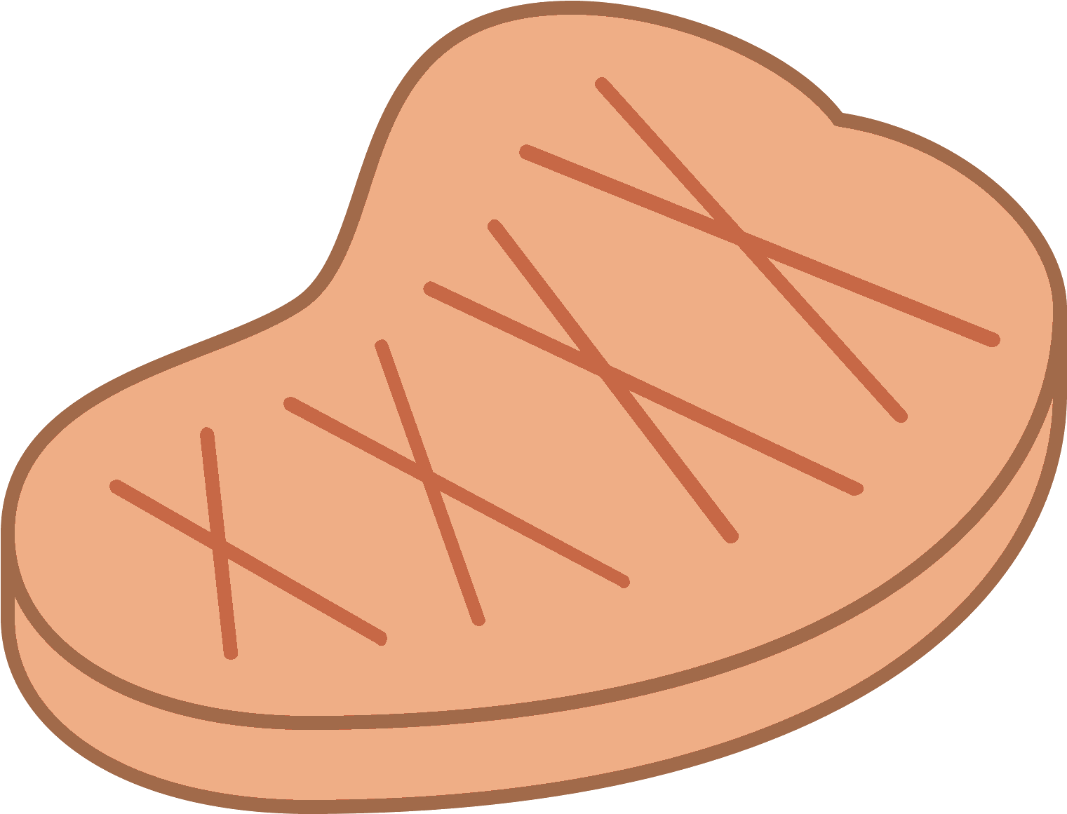 Steak Bien Cuit Icon (1600x1600), Png Download