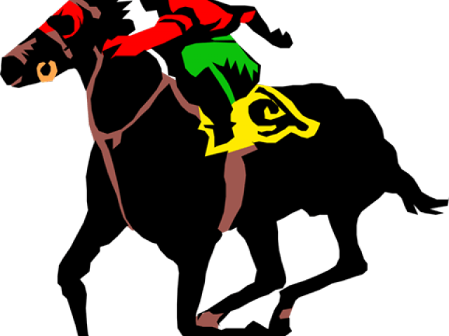 Horse Racing Clipart Vector - Horse Race Clipart Png (640x480), Png Download