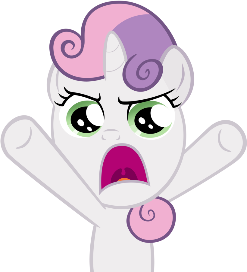 Sweetiebelle- Oh Come On - Sweetie Belle Oh Come On Gif (858x930), Png Download