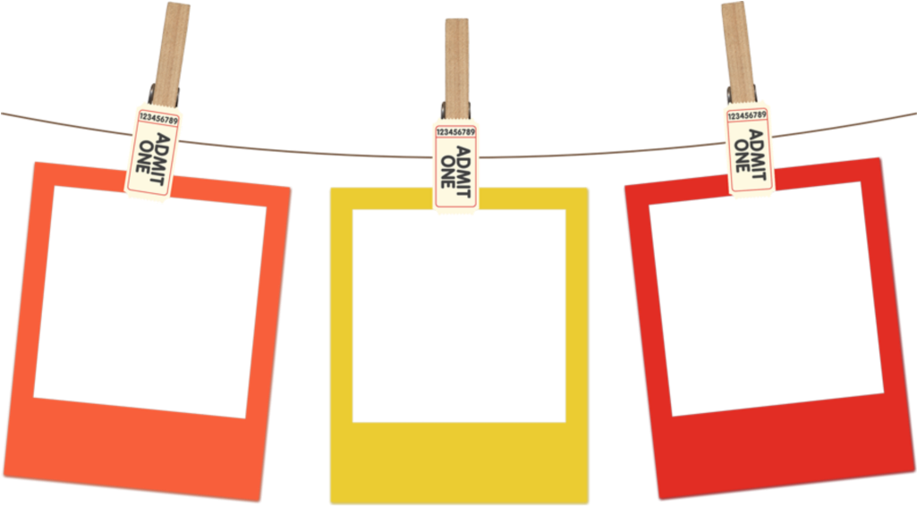 Ftestickers Frames Collage Polaroid Tickets Vintage - Picture Frame (1024x1024), Png Download