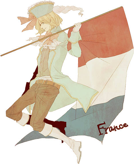 Aph, Hetalia, And Transparent Image - France Hetalia French Flag (500x625), Png Download