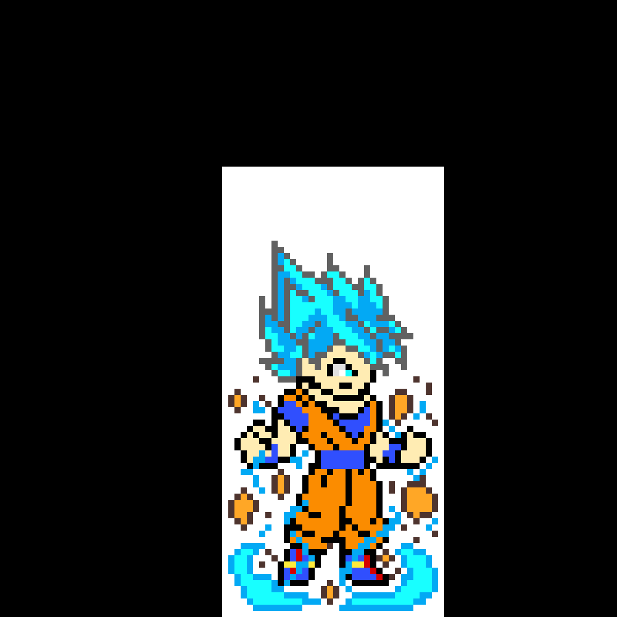 Goku - Coloriage Pixel Art Dragon Ball Z (1200x1200), Png Download