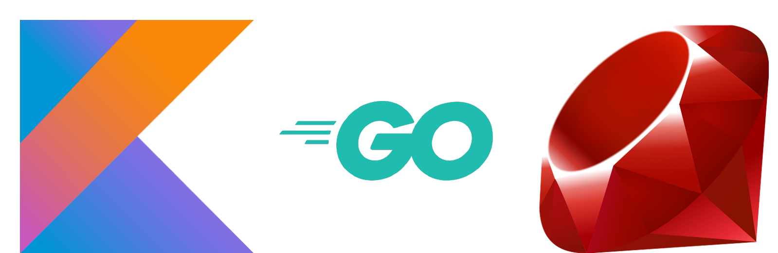 Go Vs - Ruby On Rails (1598x560), Png Download