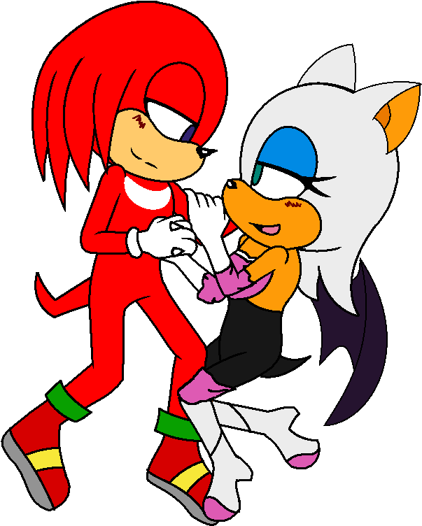 Knucklesrouge - Cartoon (694x824), Png Download