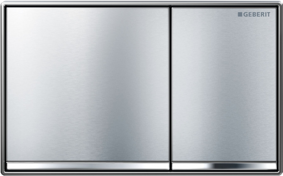 Chrome Width=1170) - Geberit 115 Omega60 Dual Flush Plate (1170x660), Png Download