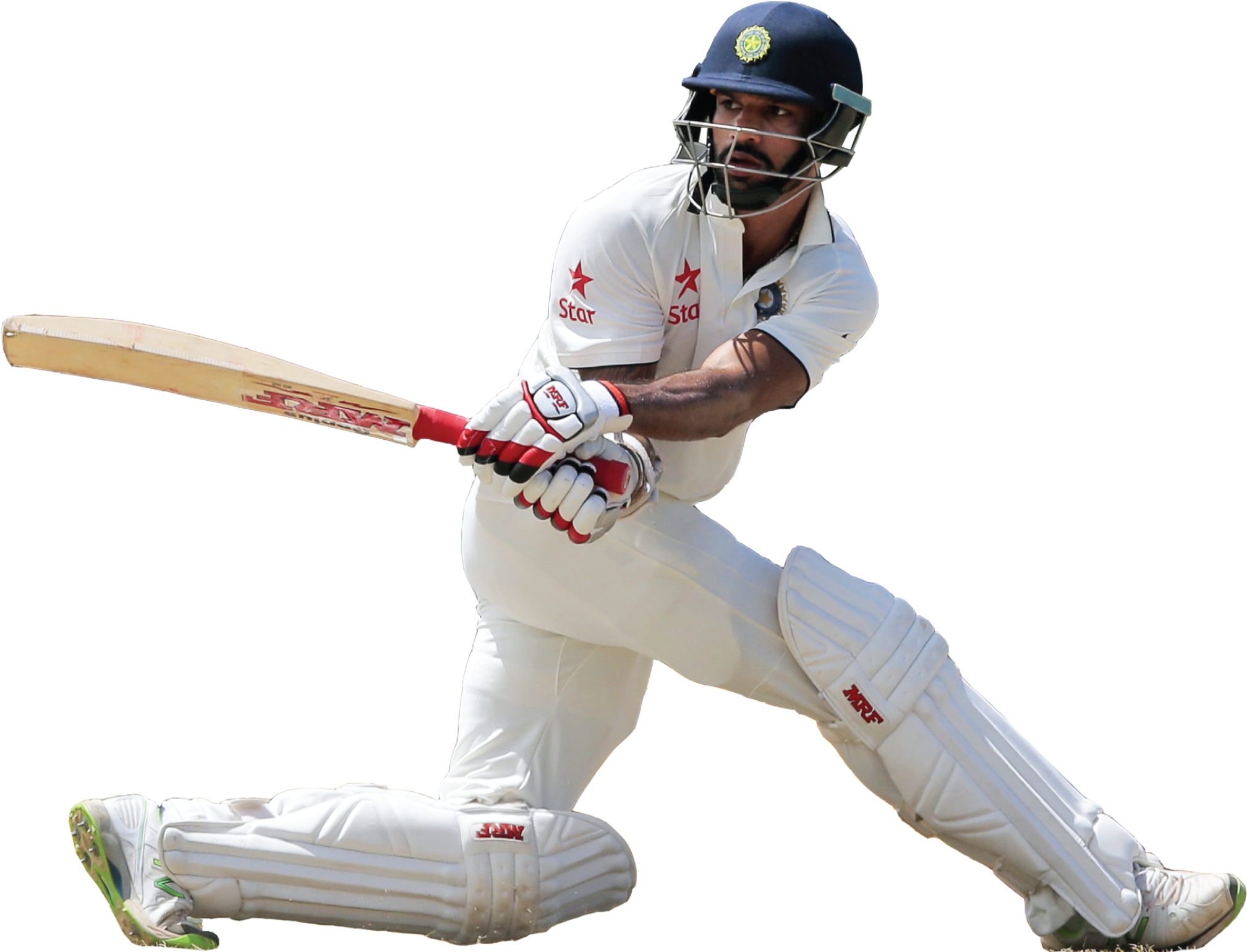 Person Playing Bricket In White - Cricket Players Logo Png (2048x1545), Png Download