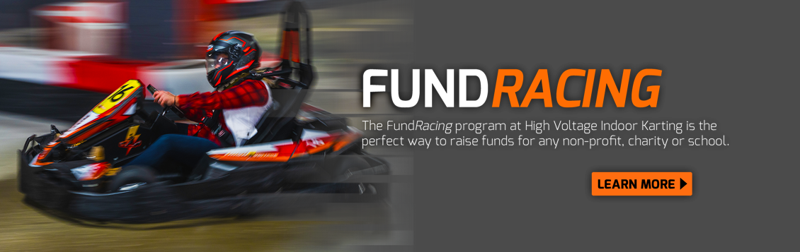 Fundraising At High Voltage Indoor Karting - Go-kart (1130x357), Png Download