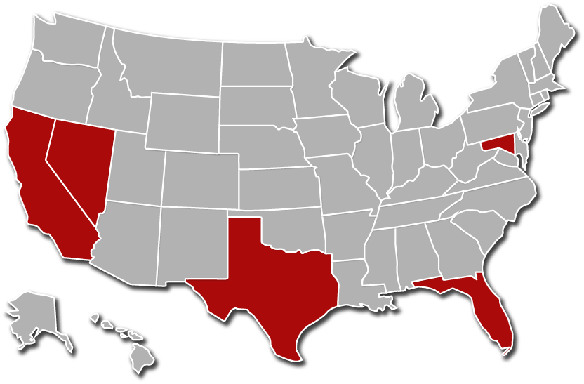 Locations - Blue Eyes Usa Map (832x547), Png Download