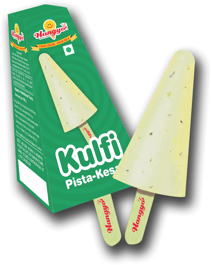 Hangyo Pista Kulfi - Hangyo Ice Cream Kulfi (709x1181), Png Download