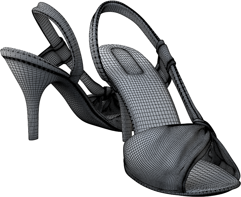 Checkered Cley Color01 - Basic Pump (1000x1000), Png Download