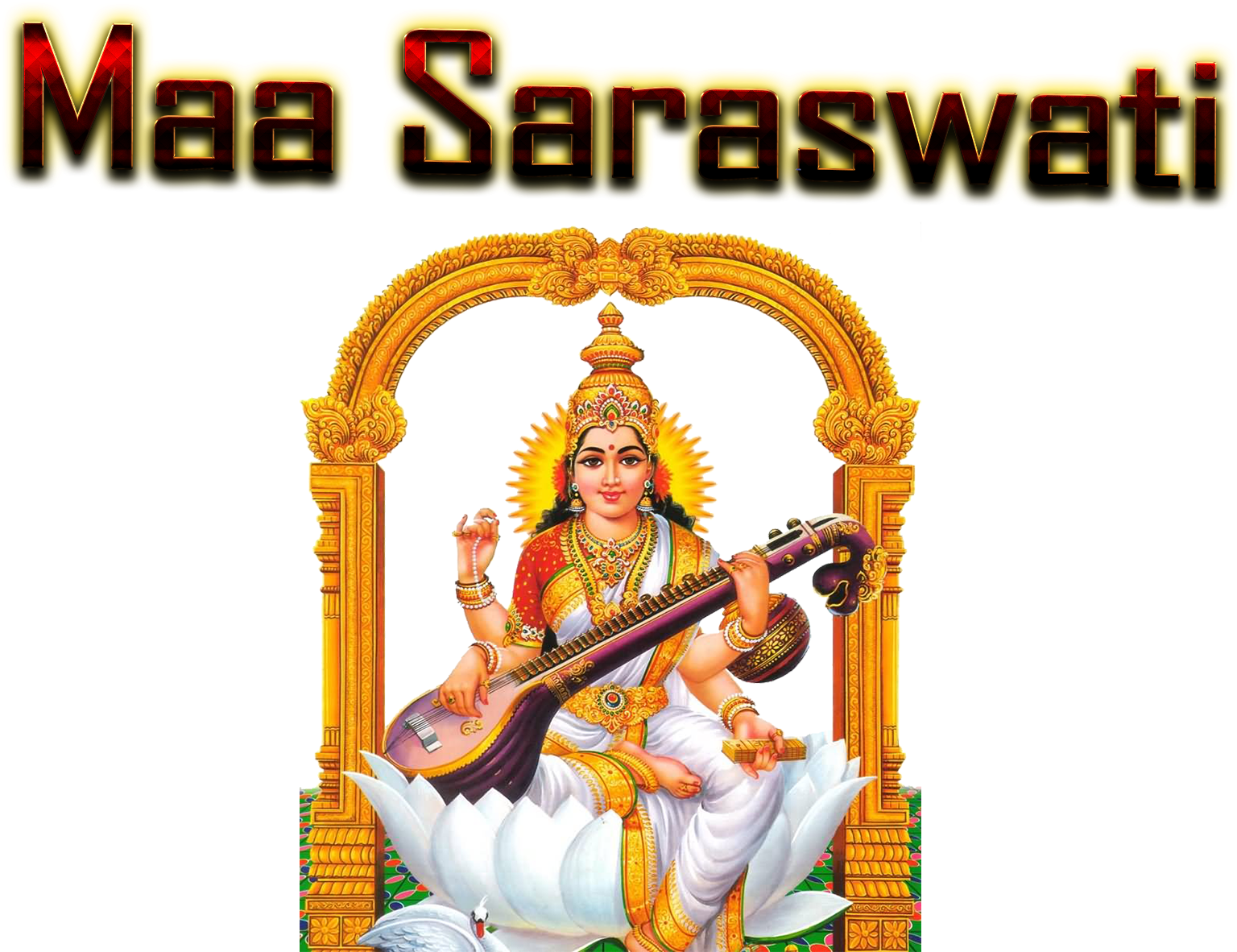 Saraswati Image Hd Png (1920x1200), Png Download