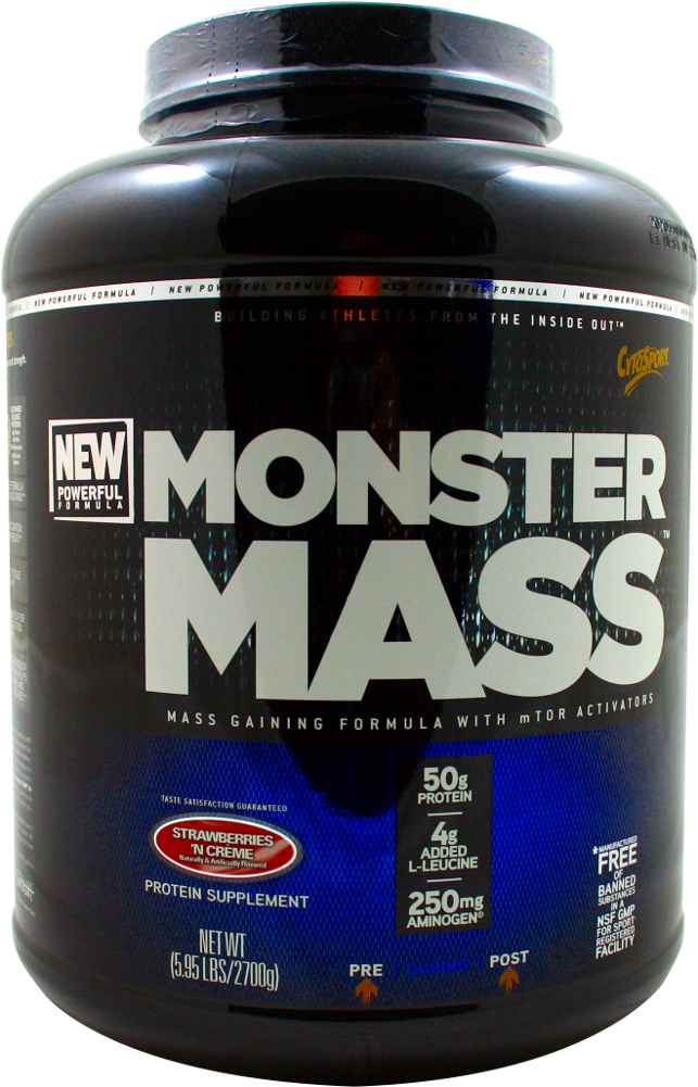 Cytosport Monster Mass Strawberries And Creme - Cyto Sports Monster Mass (1000x1000), Png Download