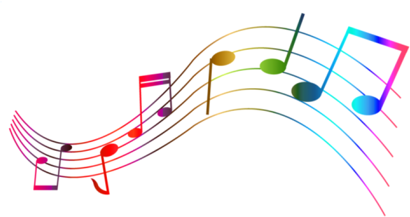 Free Png Download Transparent Colorful Notes Png Images - Colorful Musical Notes Png (850x465), Png Download