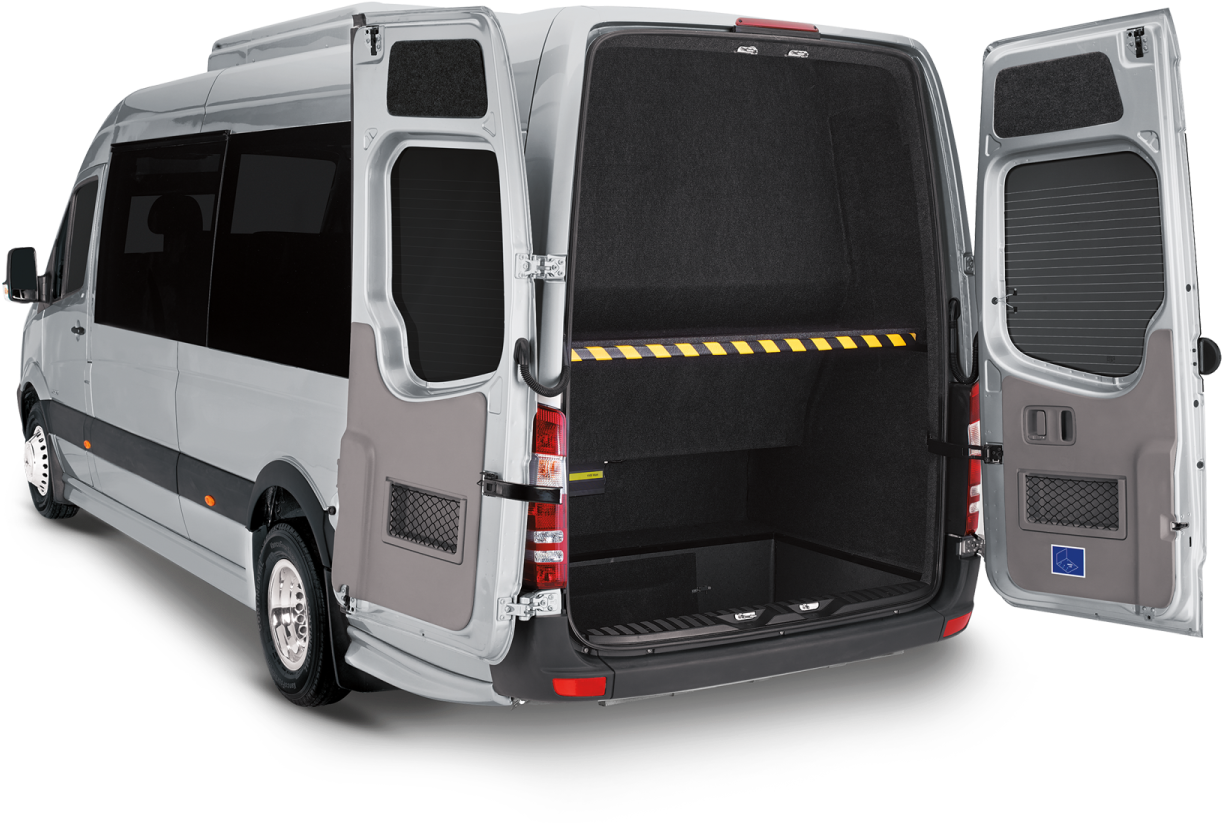 Dur A Bus Ac - Mercedes Sprinter Luggage Space (1500x1000), Png Download
