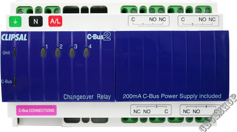 C Bus 4 Channel Voltage Free Change Over Relay, 240v - Cbus Relay (800x500), Png Download