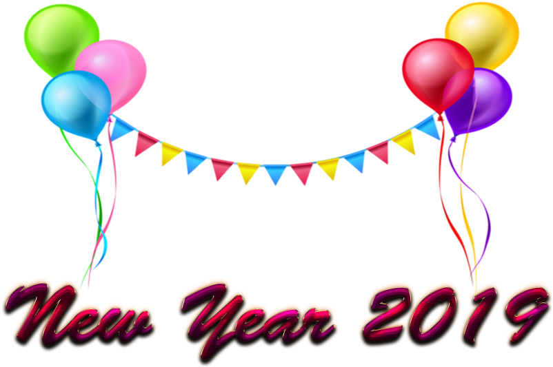 Free Png Download New Year 2019 Png Images Background - New Year 2019 Images Download (850x582), Png Download