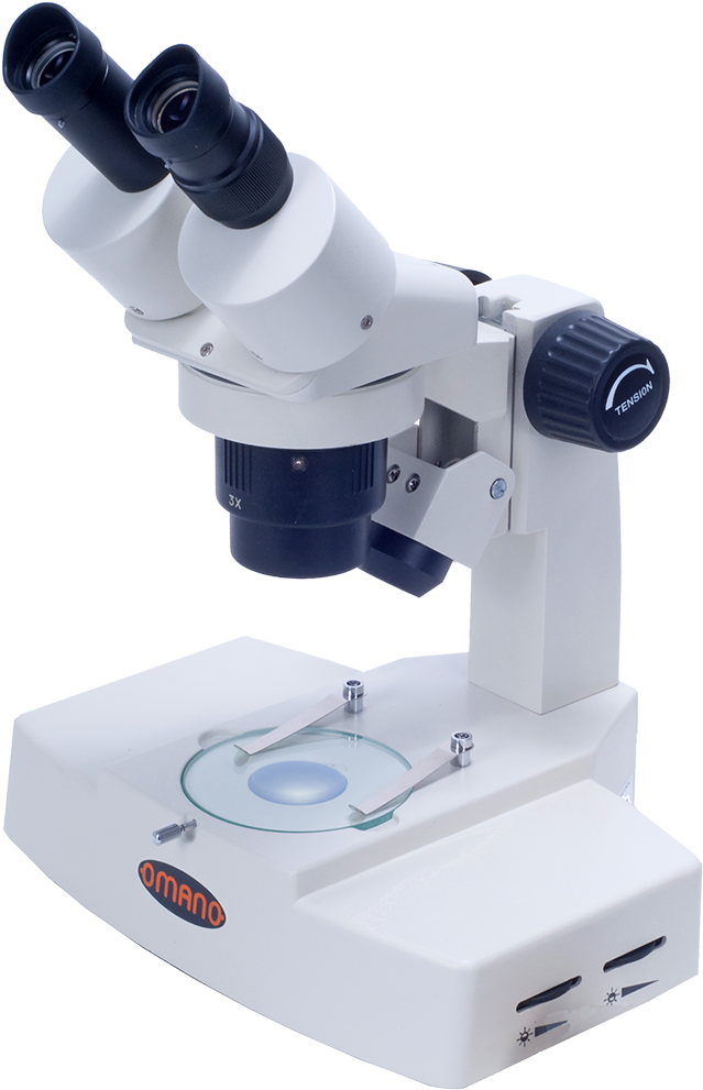 Omano Om4713 Dual-power Stereo Microscope - Stereo Microscope Png (1000x1000), Png Download
