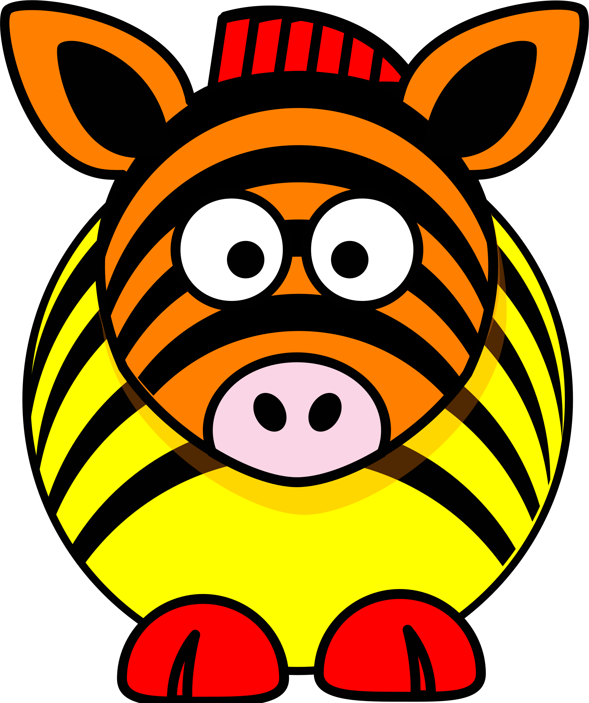 This Free Icons Png Design Of Rainbow Zebra (1996x2381), Png Download