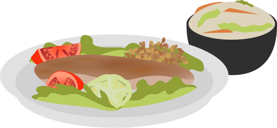 Download Salad And Humous ▽ - Chili Dog (1090x505), Png Download