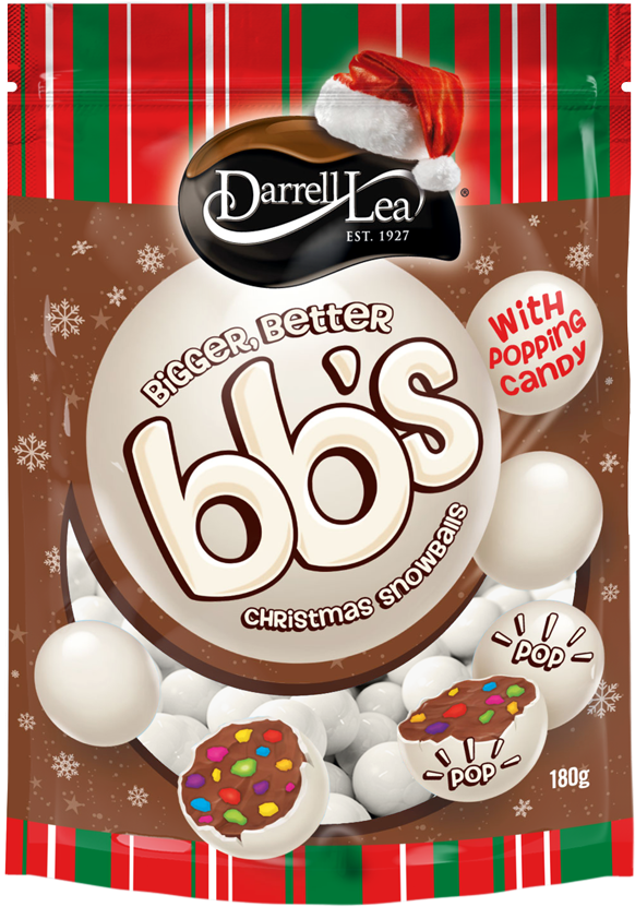 Christmas Bb's Snowballs 180g (856x856), Png Download
