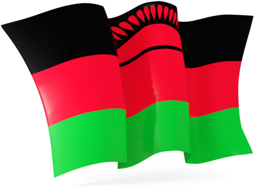 Malawi Waving Flag Png (640x480), Png Download