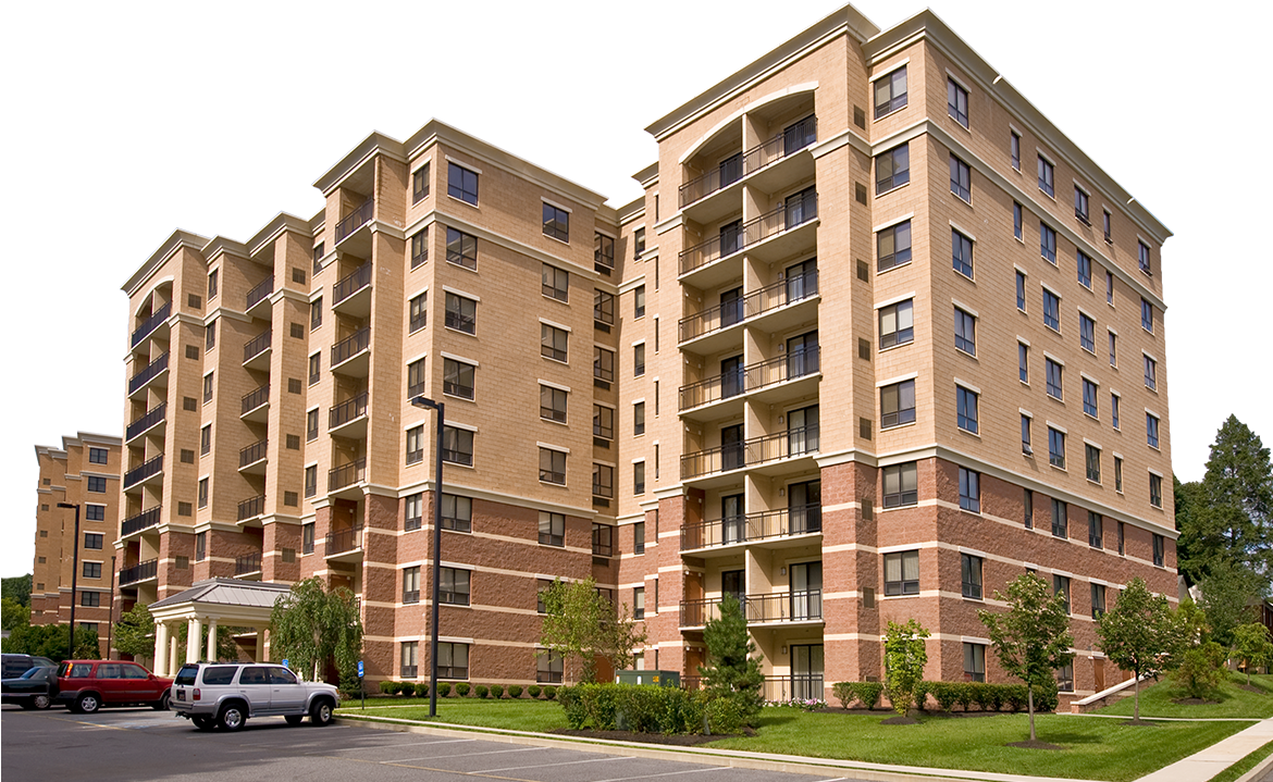 Towers At Greenville Apartments - Tower Block (1169x775), Png Download