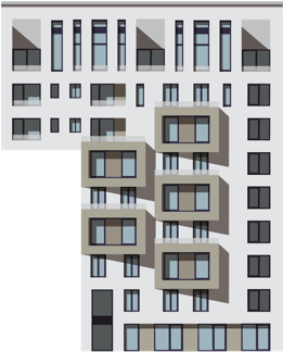 Apartment Building Png (784x527), Png Download