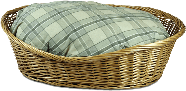 Replacement Cover U2013 Wicker Dog Basket Pluspng - Dog Bed Basket Png (700x700), Png Download