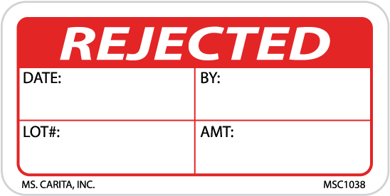 Rejected Labels 1 Inch X 2 Inch - All Nighter (1000x1000), Png Download