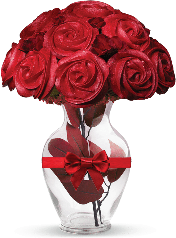 Valentine's Day - Garden Roses (638x800), Png Download