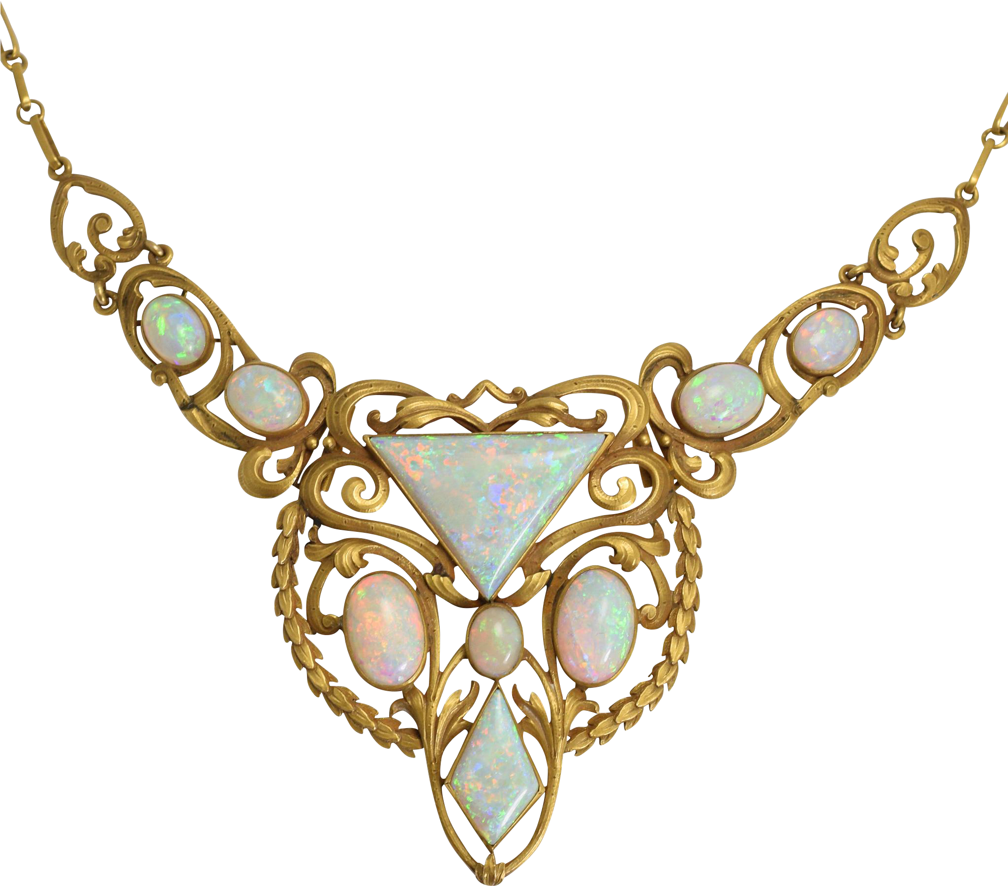 Art Nouveau, C - Necklace (2048x2048), Png Download