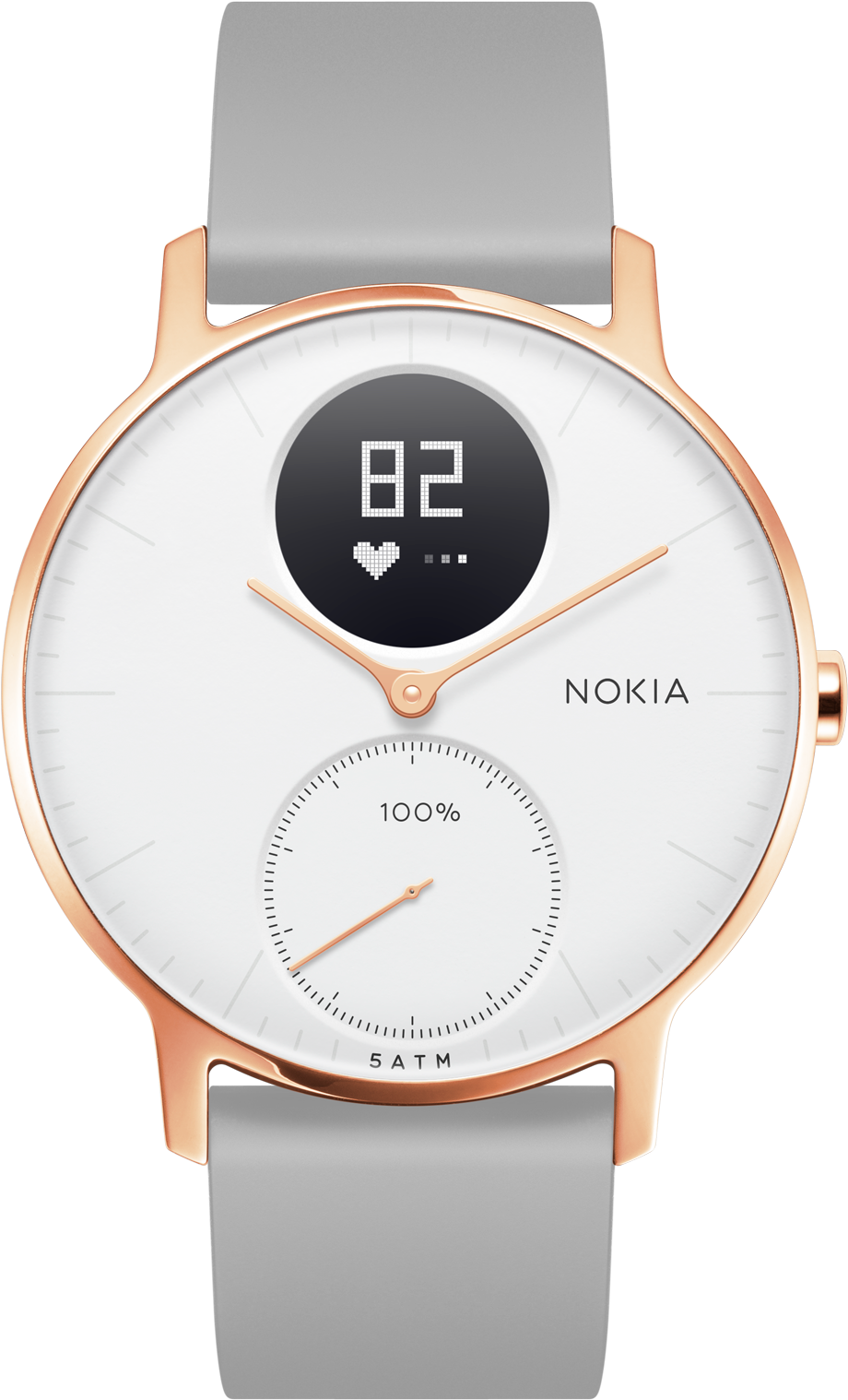 The - Steel Hr Rose Gold Nokia (2000x2000), Png Download