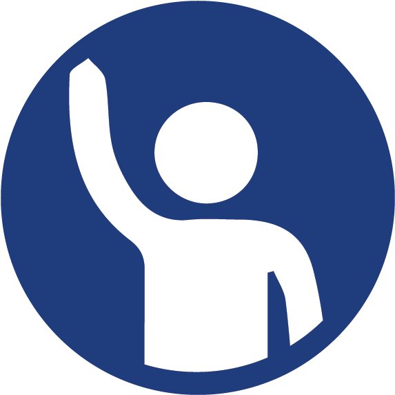 Raise Your Hand Icon (573x573), Png Download