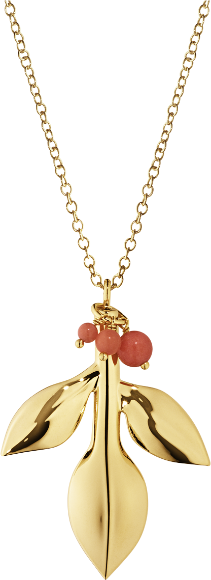 2016 Ornament Magnolia Leaf With Berries, Gold Plated - Georg Jensen Ornamenter (1200x1200), Png Download