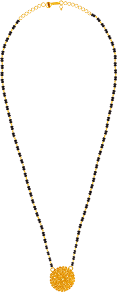 22k Yellow Gold Mangalsutra - Pc Chandra Mangalsutra Design (1000x1000), Png Download