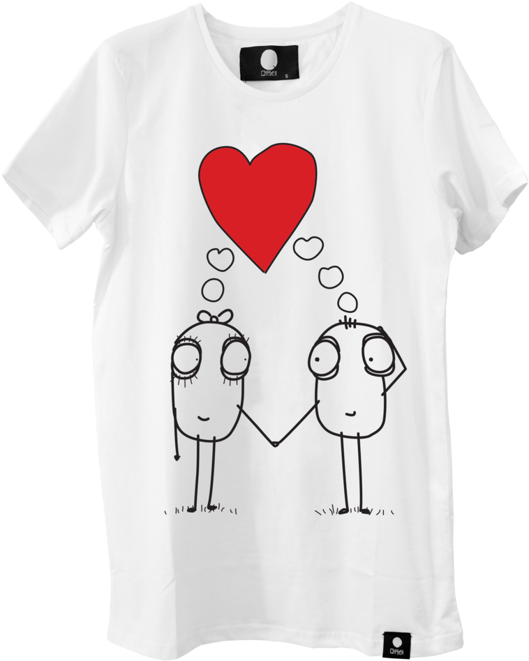 Couples Love Design T Shirt - Best T Shirt Designing (816x1024), Png Download