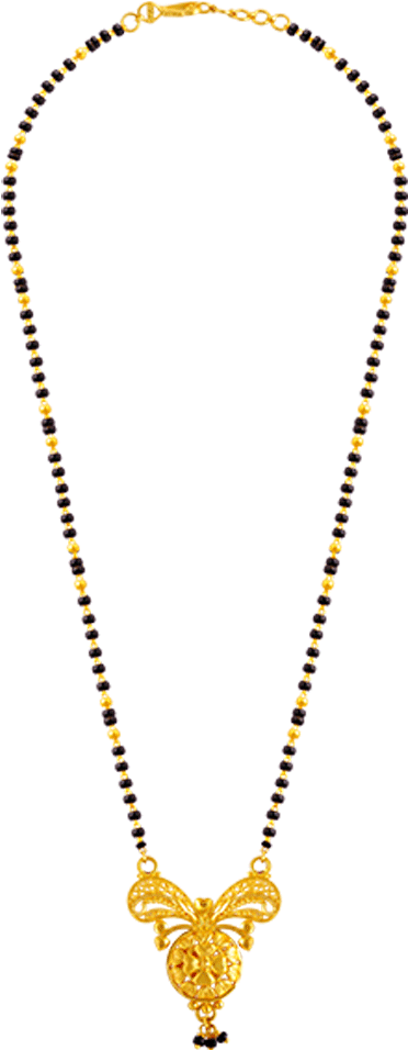 22k Yellow Gold Mangalsutra - Pc Chandra Jewellers Mangalsutra (1000x1000), Png Download