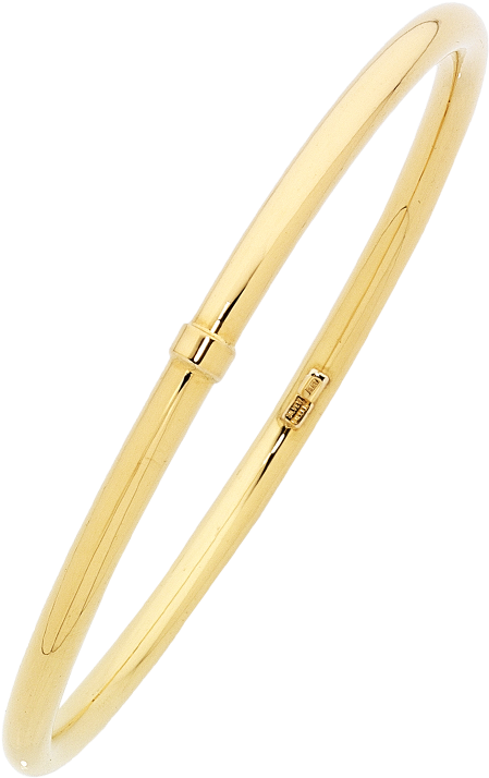 Plain Gold Bangle Png (606x774), Png Download